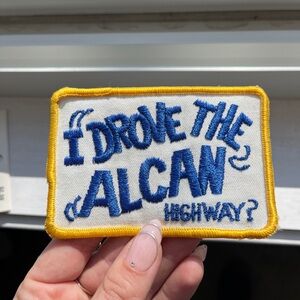 Vintage Embroidered Alcan Highway Patch